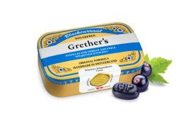 Proizvod Grether's pastile pastile sa okusom crnog ribiza bez šećera 110 g brenda Grethers