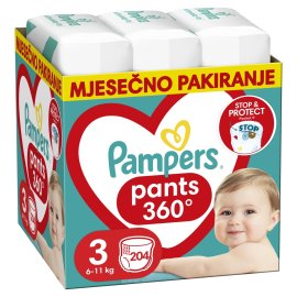 Proizvod Pampers pelene-gaćice mjesečno pakiranje vel. 3 (6 - 11 kg) 204 kom brenda Pampers