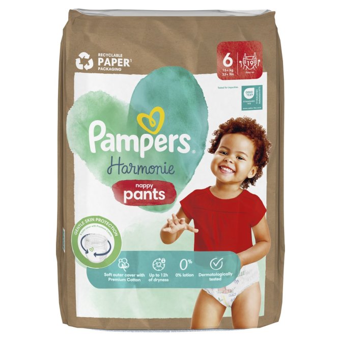 Proizvod Pampers Harmonie pelene-gaćice vel. 6 (15+ kg), 19 kom brenda Pampers