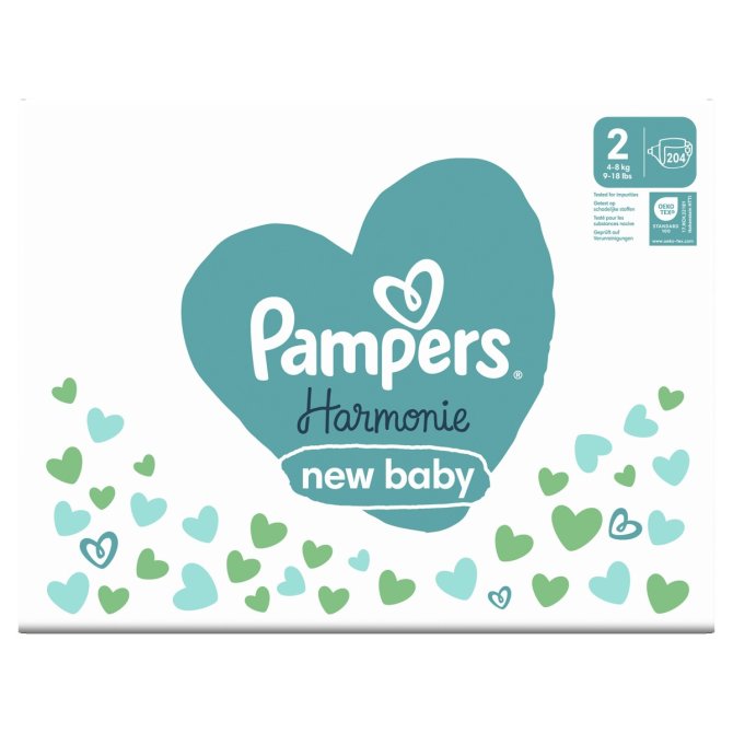 Proizvod Pampers Harmonie pelene vel. 2 (4-8 kg), 204 kom brenda Pampers