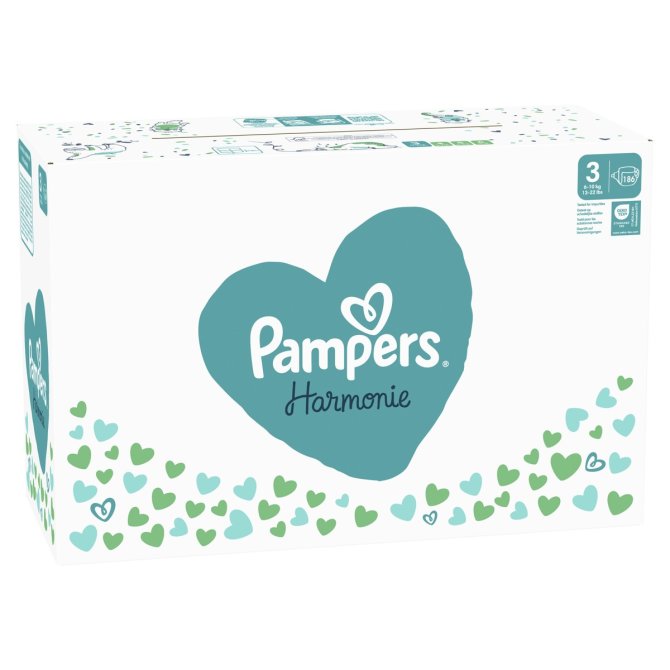 Proizvod Pampers Harmonie pelene vel. 3 (6-10 kg), 186 kom brenda Pampers