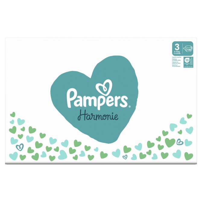 Proizvod Pampers Harmonie pelene vel. 3 (6-10 kg), 186 kom brenda Pampers