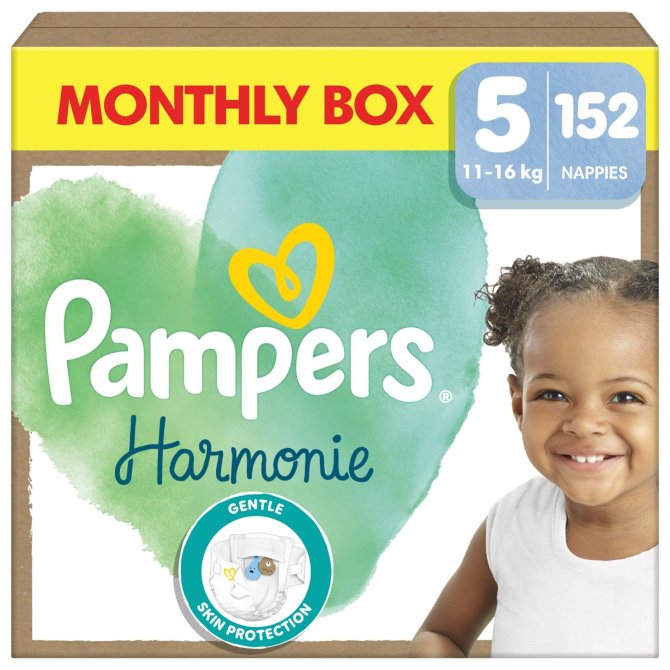 Proizvod Pampers Harmonie pelene vel. 5 (11-16 kg), 152 kom brenda Pampers