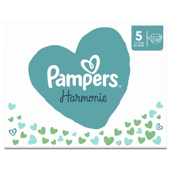 Proizvod Pampers Harmonie pelene vel. 5 (11-16 kg), 152 kom brenda Pampers