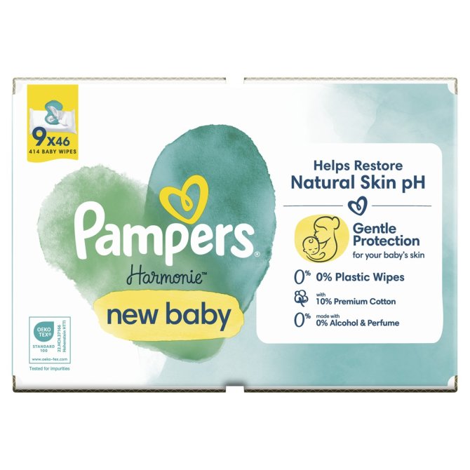 Proizvod Pampers vlažne maramice Harmonie Aqua 9x46 kom brenda Pampers