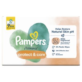 Proizvod Pampers Harmonie Protect & Care vlažne maramice s nevenom 9x44 kom brenda Pampers