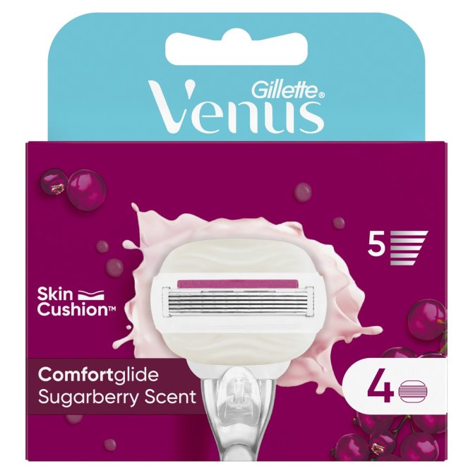 Proizvod Gillette  Venus Comfortglide Sugarberry Plus Olay zamjenske britvice 4 kom brenda Gillette