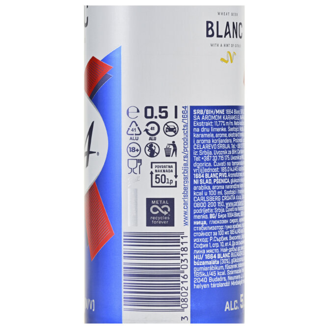 Proizvod Blanc pivo limenka 0.5l brenda Blanc