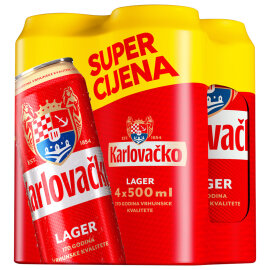 Proizvod Karlovačko svijetlo pivo limenka 4x0.5 l brenda Karlovačko