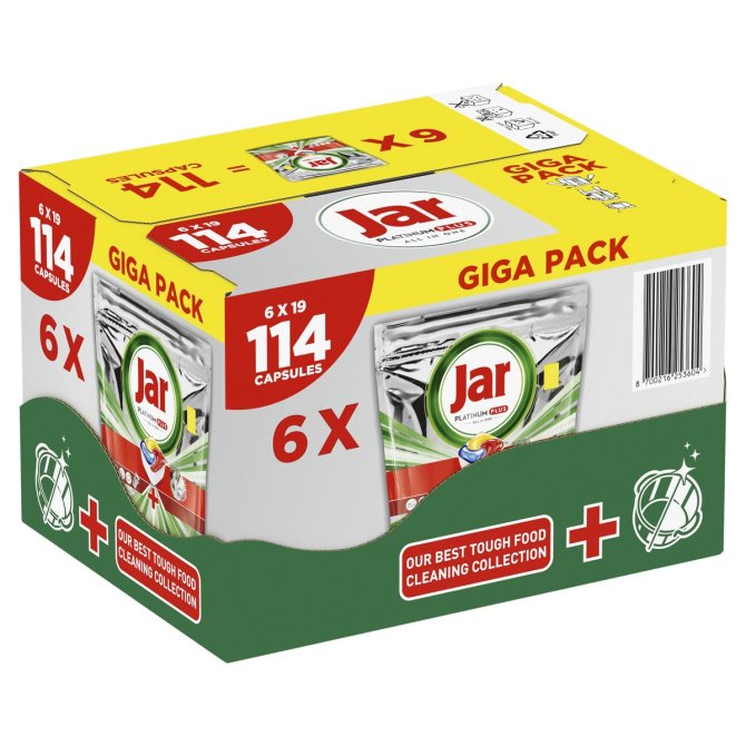 Proizvod Jar Platinum All in 1 tablete za strojno pranje posuđa 114 kom brenda Jar