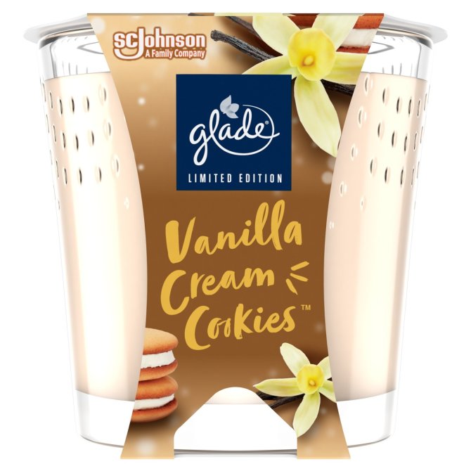 Proizvod Glade® Mirisna svijeća - Vanilla Cream Cookies 112g brenda Glade