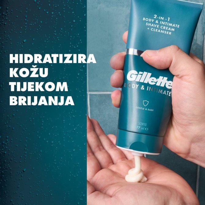 Proizvod Gillette Intimate krema za brijanje i čišćenje za intimnu zonu 150 ml brenda Gillette