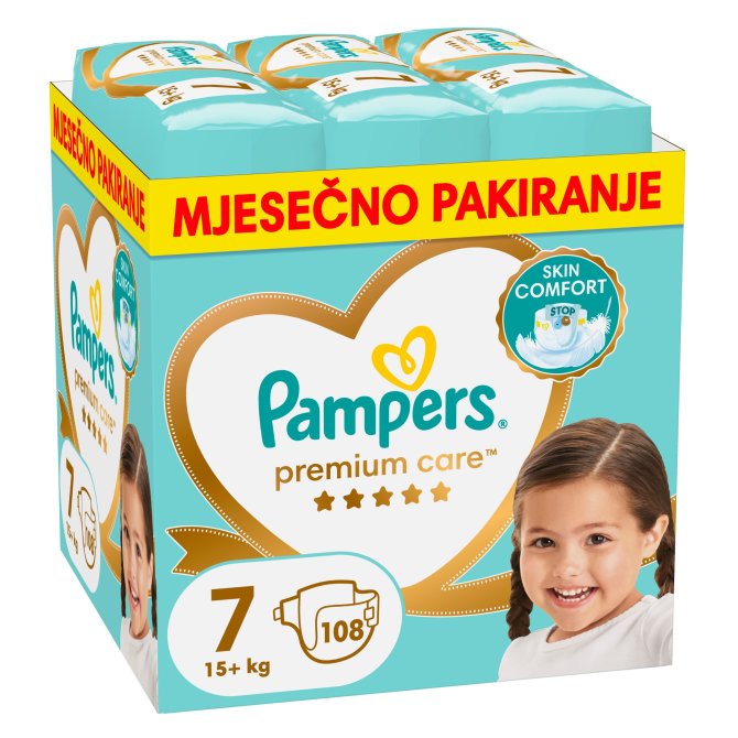 Proizvod Pampers premium care pelene veličina 7 (15+ kg) 108 kom brenda Pampers