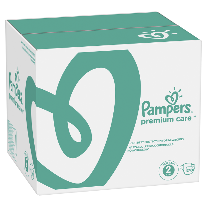 Proizvod Pampers pelene premium care veličina 2 (4-8 kg) mjesečno pakiranje 240 komada brenda Pampers