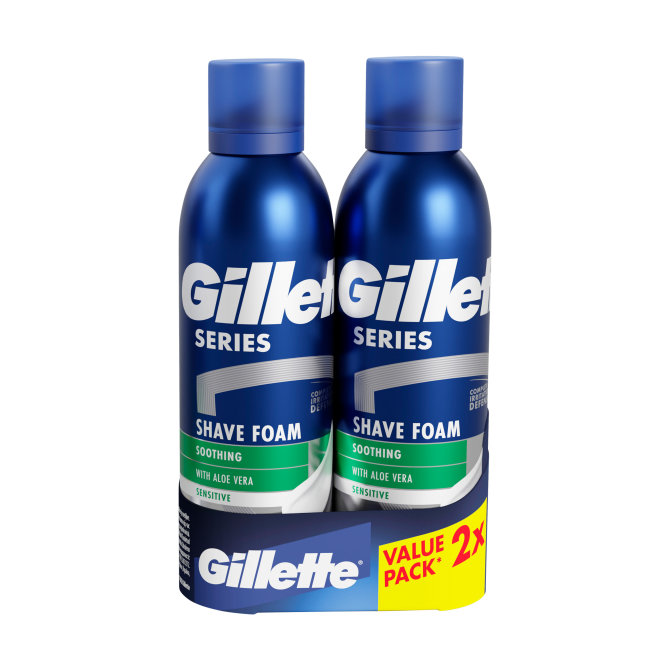 Proizvod Gillette Series pjena za brijanje s aloe verom 2 x 200 ml brenda Gillette