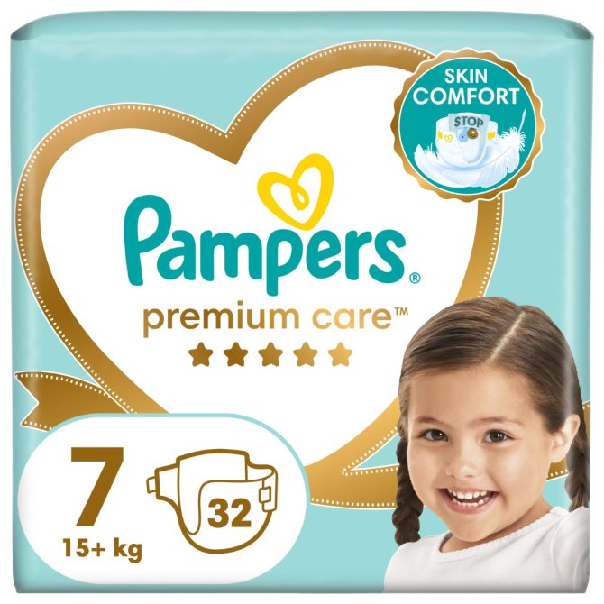 Proizvod Pampers pelene premium care veličina 7 (15+ kg) 32 kom brenda Pampers