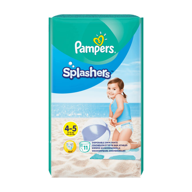 Proizvod Pampers pants splashers jednokratne pelene-gaćice za kupanje veličina 4-5 (9-15 kg) 1 komada brenda Pampers
