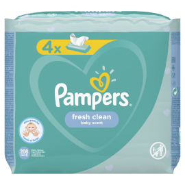 Proizvod Pampers vlažne maramice fresh clean 4x52 komada brenda Pampers
