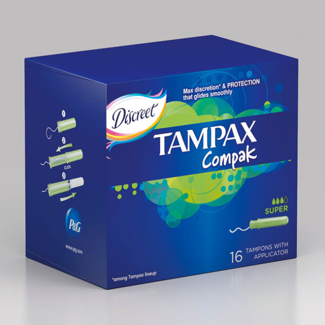 Proizvod Tampax compak tamponi super 16 komada brenda Tampax
