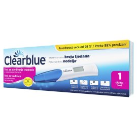 Proizvod Clearblue Digital test za utvrđivanje trudnoće s pokazateljem tjedana 1 komad brenda Clearblue