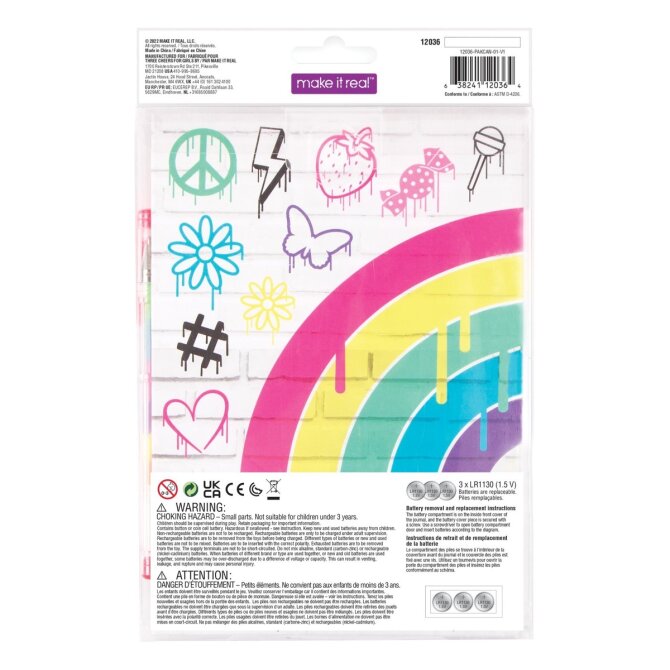 Proizvod Make it real Graffiti dnevnik sa svjetlima i olovkom brenda Make it real