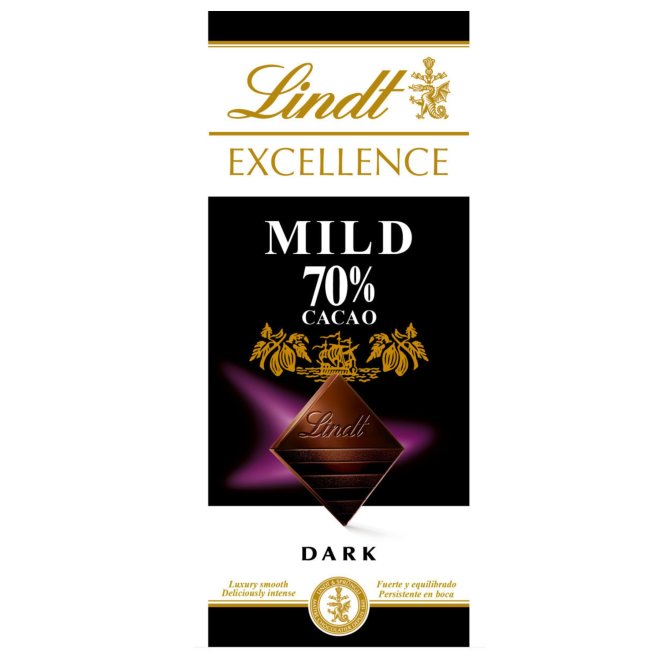 Proizvod Lindt Excellence tamna čokolada blaga s 70% kakaa 100 g brenda Lindt