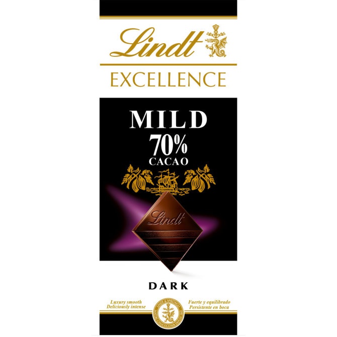 Proizvod Lindt Excellence tamna čokolada blaga s 70% kakaa 100 g brenda Lindt