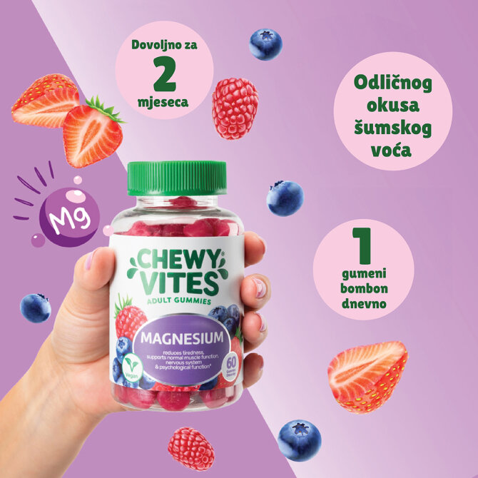Proizvod Chewy Vites Adult Magnesium gumeni bomboni 60 komada brenda Chewy Vites