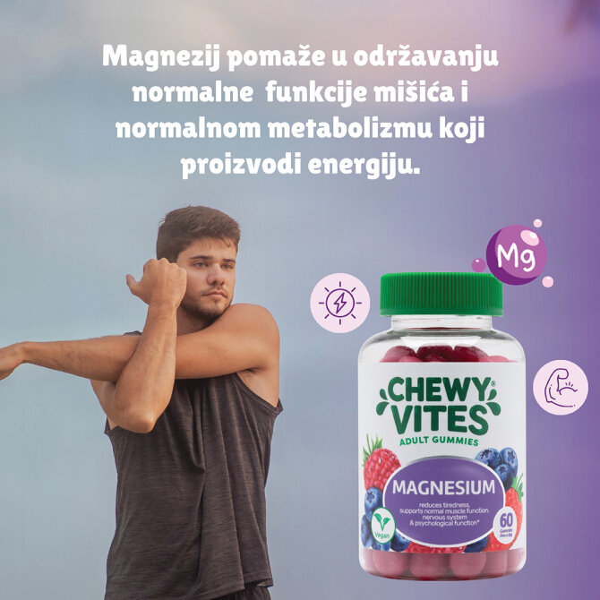 Proizvod Chewy Vites Adult Magnesium gumeni bomboni 60 komada brenda Chewy Vites