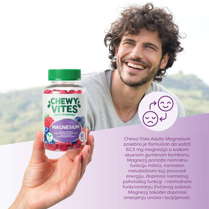 Proizvod Chewy Vites Adult Magnesium gumeni bomboni 60 komada brenda Chewy Vites