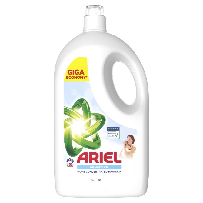 Proizvod Ariel Sensitive tekući deterdžent 100 pranja/ 4.5 l brenda Ariel