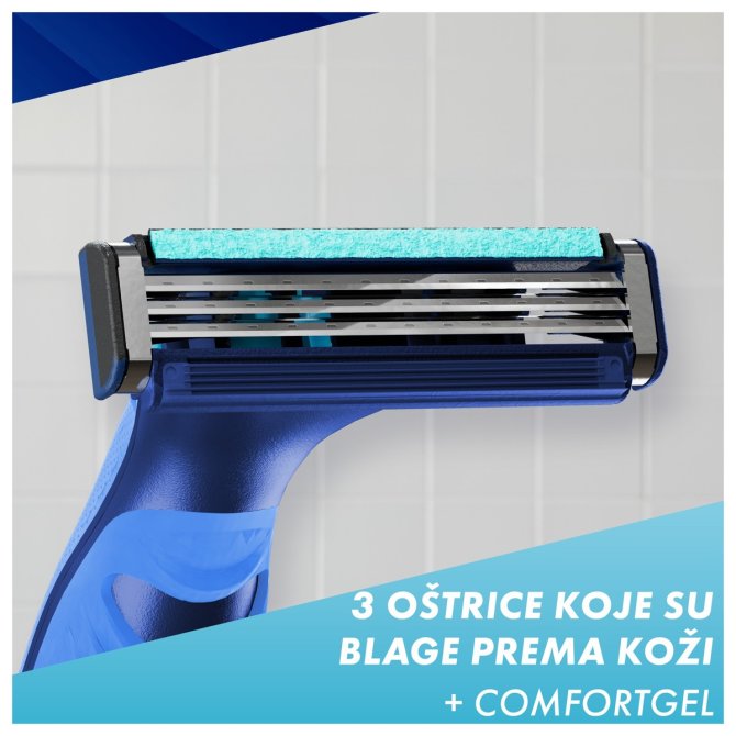 Proizvod Gillette Sensor3 brijač + zamjenske britvice 8 komada brenda Gillette