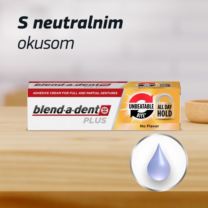 Proizvod Blend-a-dent Plus krema za učvrščivanje zubnih proteza 40 g brenda Blend- a- dent