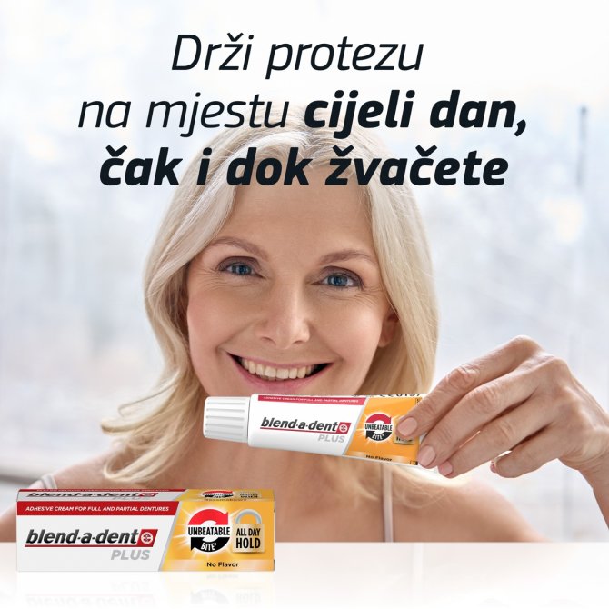 Proizvod Blend-a-dent Plus krema za učvrščivanje zubnih proteza 40 g brenda Blend- a- dent