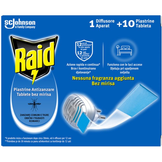 Proizvod Raid električni aparatić s laminiranim tabletama bez mirisa brenda Raid
