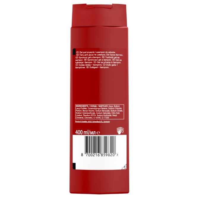 Proizvod Old Spice Captain gel za tuširanje i šampon 400 ml brenda Old Spice