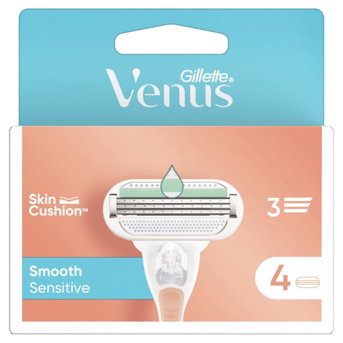 Proizvod Gillette Venus Smooth Sensitive zamjenske britvice 4 kom brenda Gillette