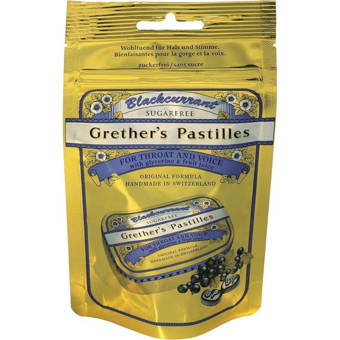 Proizvod Grether's pastile sa okusom crnog ribiza bez šećera refill 110 g brenda Grethers
