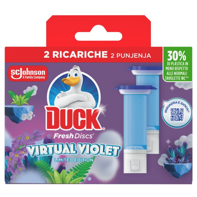 Proizvod Duck Fresh Discs gel za čišćenje i osvježavanje wc školjke punjenje Virtual Violet 72 ml brenda Duck