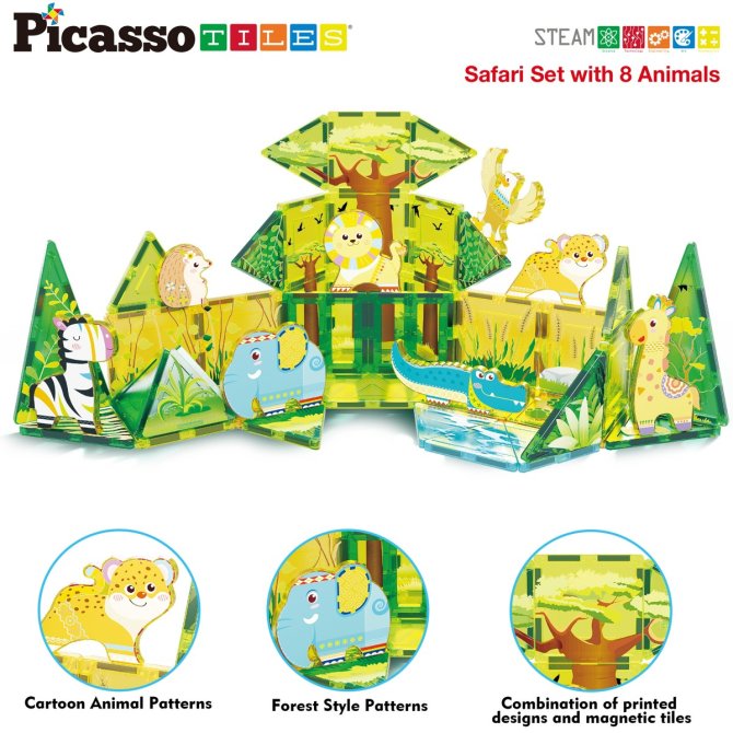 Proizvod Picasso Tiles set s 8 životinja brenda Picasso Tiles