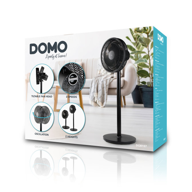 Proizvod DOMO samostojeći ventilator DO8157- 30 cm, crni brenda Domo