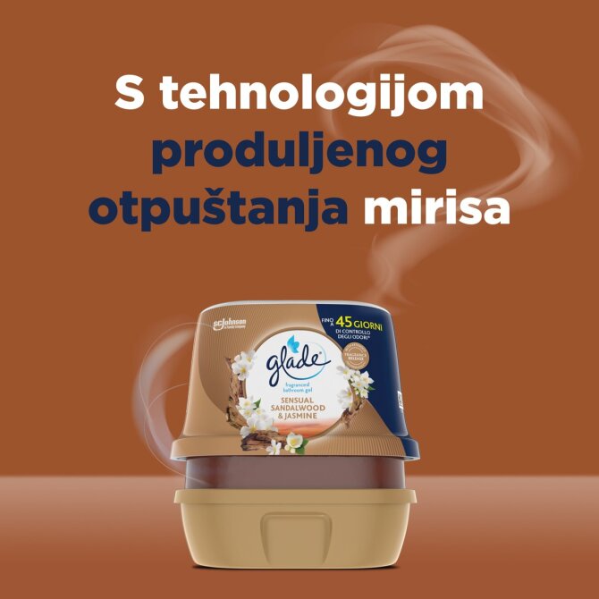 Proizvod Glade osvježivač prostora u gelu jasmin i sandalovina 180 g brenda Glade