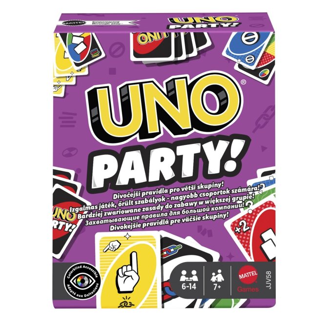 Proizvod UNO Party! karte brenda Mattel društvene igre