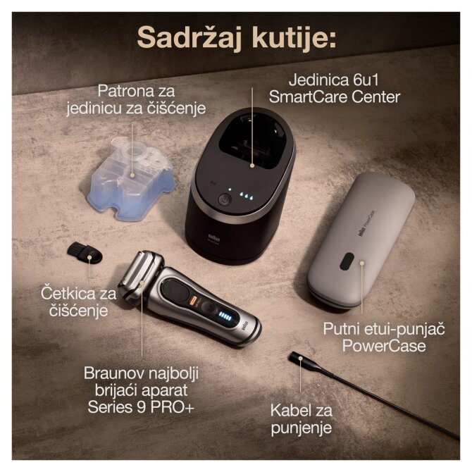 Proizvod Braun Series 9 PRO+ 9675cc brijaći aparat - sivi brenda Braun
