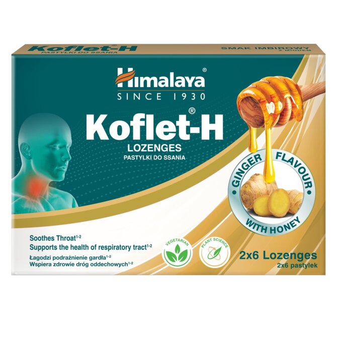 Proizvod Himalaya Koflet pastile sa okusom đumbira brenda Himalaya