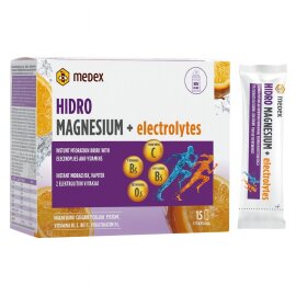 Proizvod Medex magnezij hidro s elektrolitima. 15x10g brenda Medex