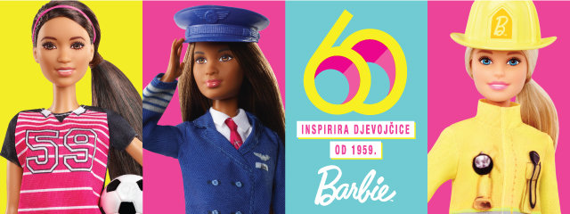 Barbie mali baner 60. rođendan
