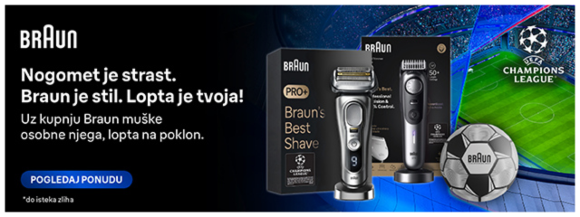 Braun s nogometnom loptom